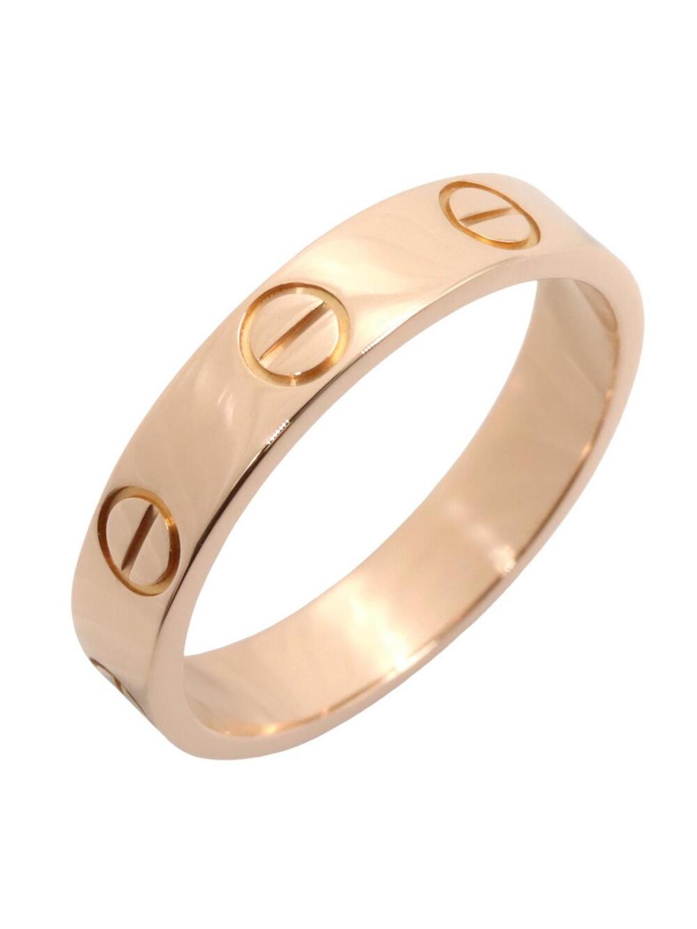 Cartier Mini Love Ring 18Kpg Pink Rose #334710C13B